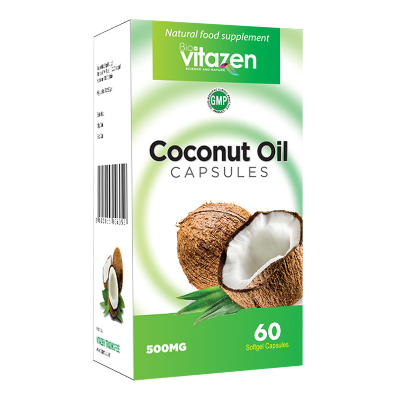 Vitazen Coconut Oil Caps 500 Mg-60 Caps
