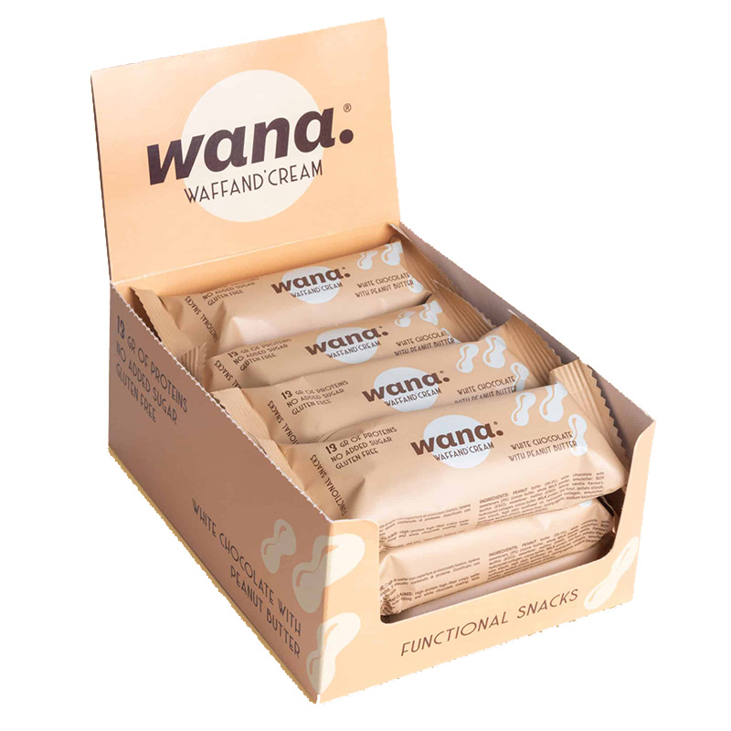 Wana Protein Bar 1x12 Box - White Peanut Best Price in UAE