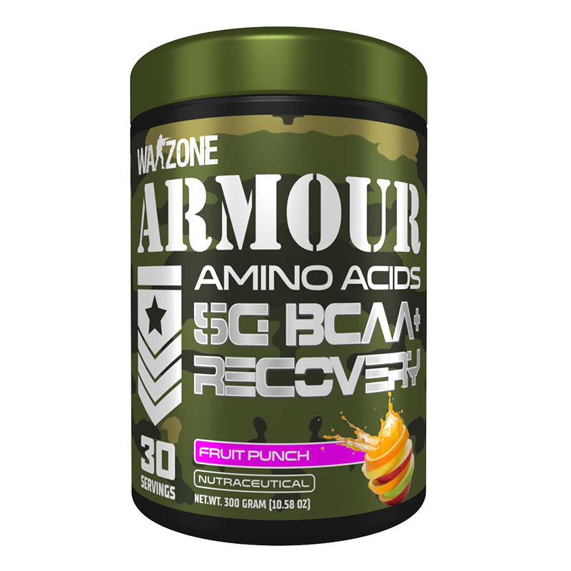 Warzone Armour Amino Acids BCAA Recovery 30 Servings - Fruit Punch