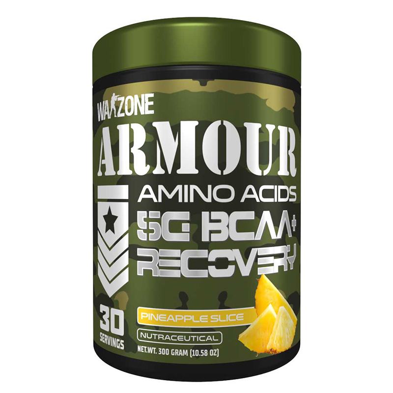 Warzone Armour Amino Acids BCAA Recovery 30 Servings - Pineapple Slice
