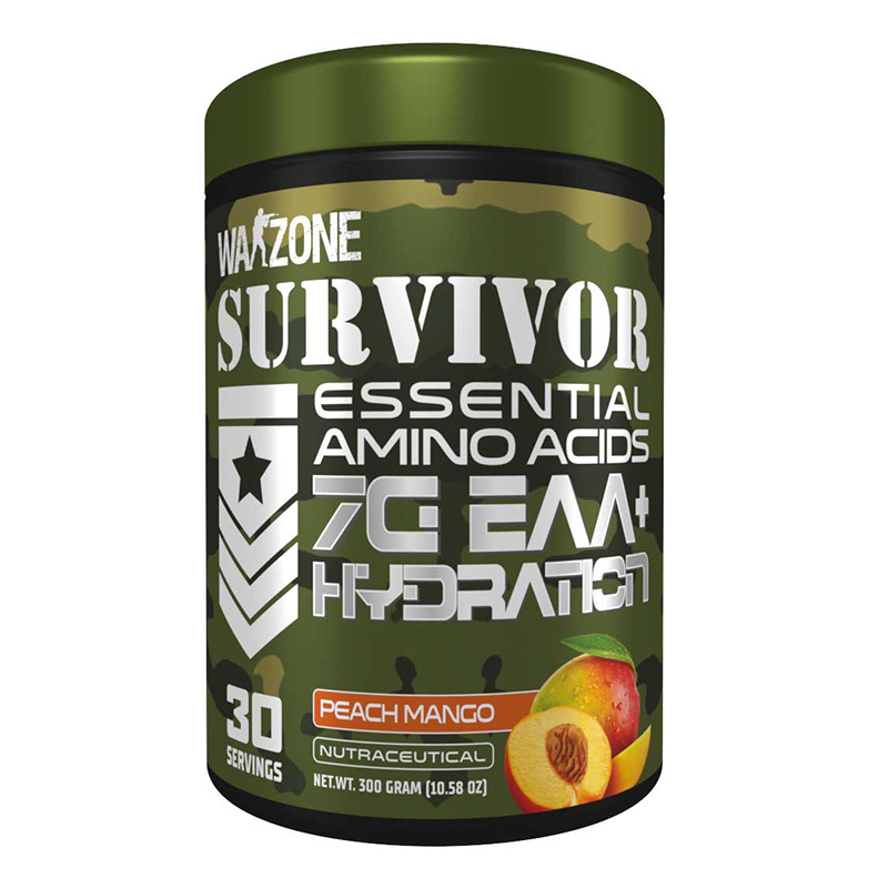 Warzone Survivor Essential Amino Acids 30 Servings - Peach Mango