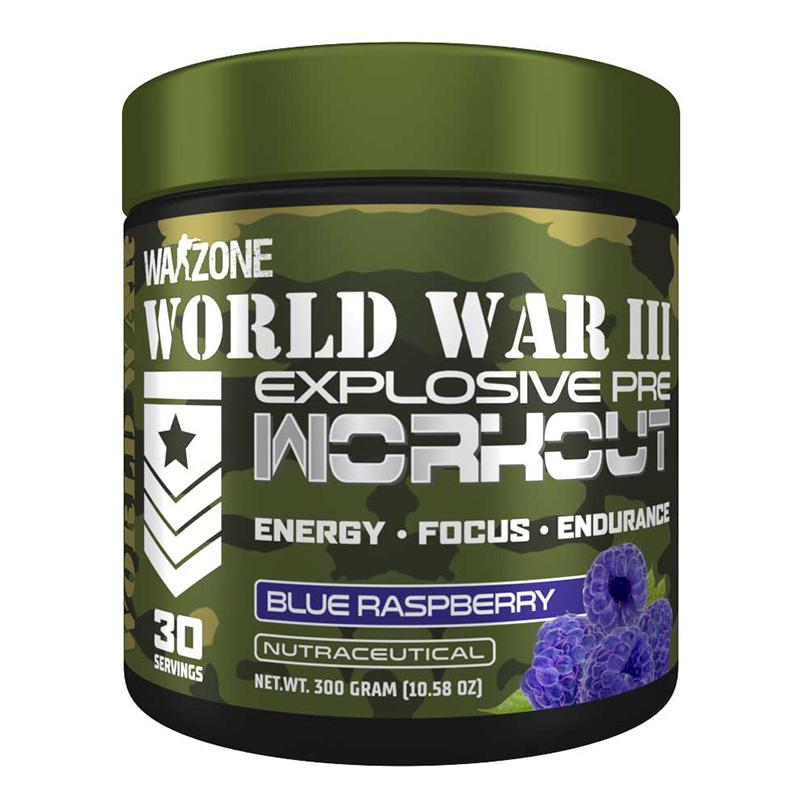 Warzone World War 3 Pre Workout 30 Servings - Blue Raspberry