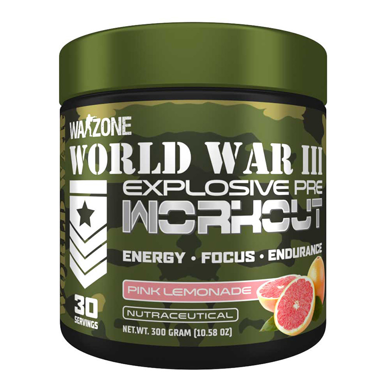 Warzone World War 3 Pre Workout 30 Servings - Pink Lemonade