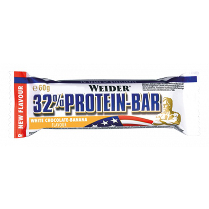 Weider 32% Protein Bar 60 G 12 Pcs in Box - White Chocolate Banana