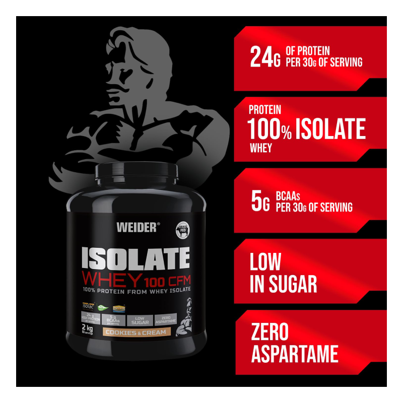 Weider Isolate Whey Protein 100 CFM 2 KG - Chocolate Fondant Best Price in Dubai