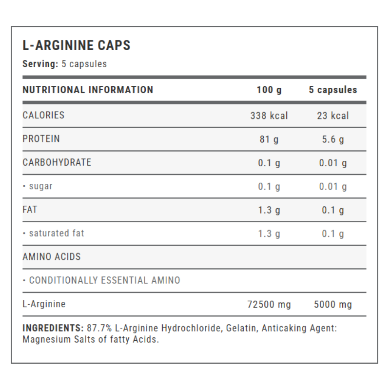 Weider L-Arginine 100 Caps Best Price in UAE