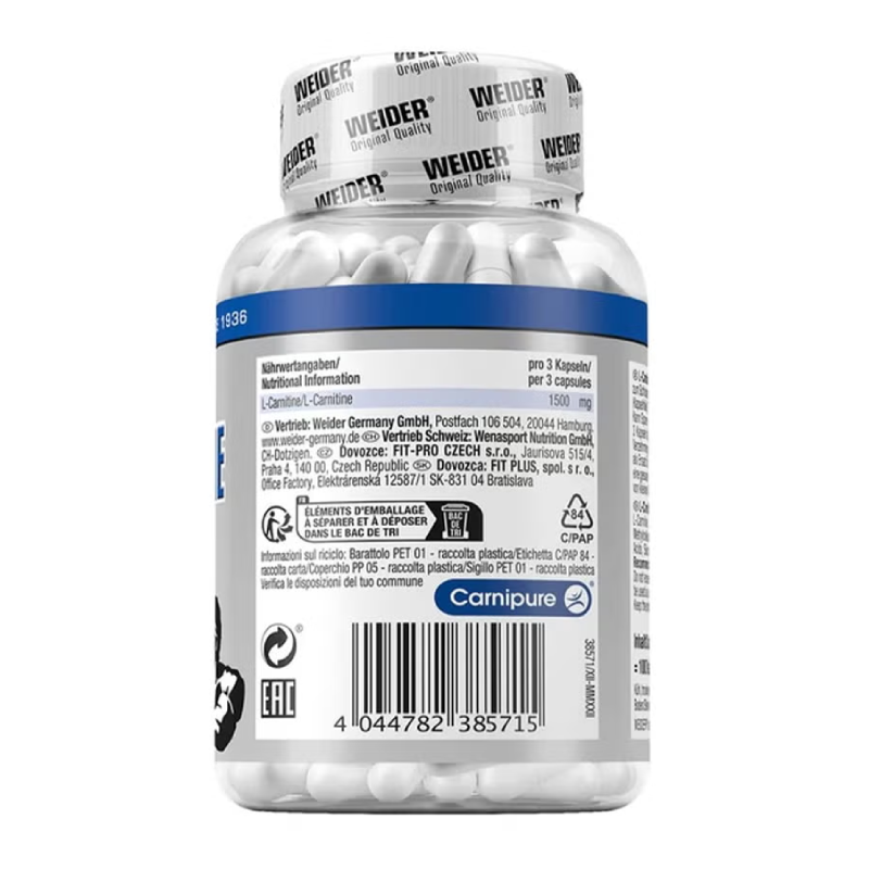 Weider L - Carnitine 100 Capsules Best Price in Dubai