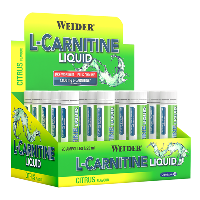 Weider L - Carnitine Liquid Supplement 20 x 25 ml - Citrus