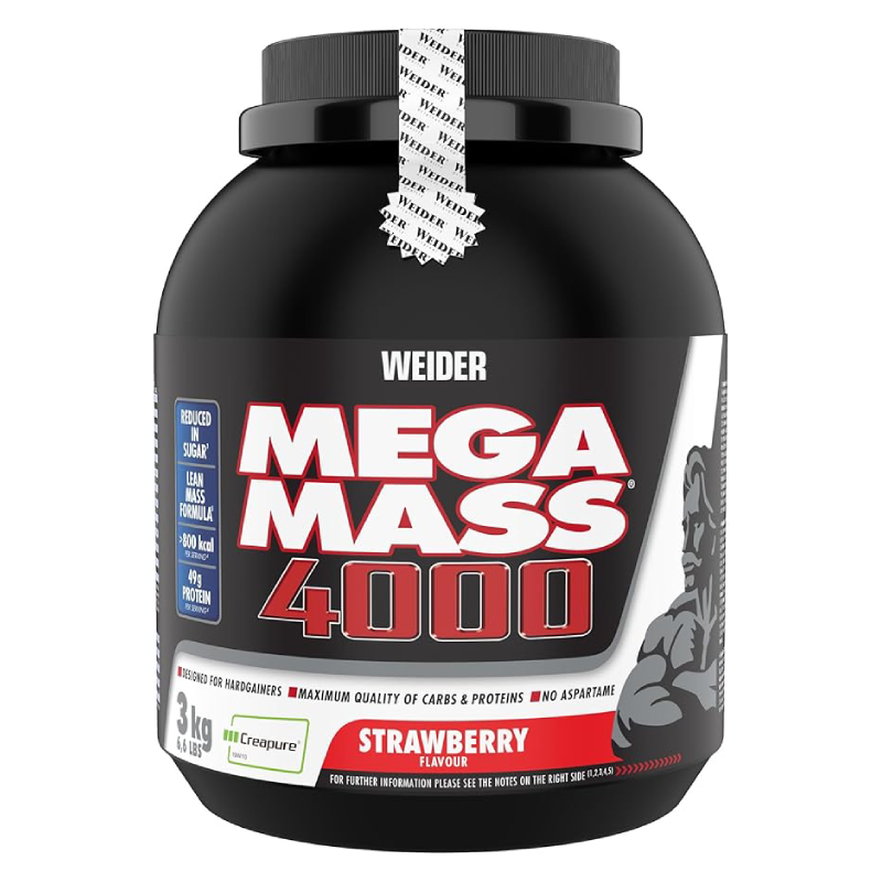 Weider Mega Mass 4000 3 KG - Strawberry