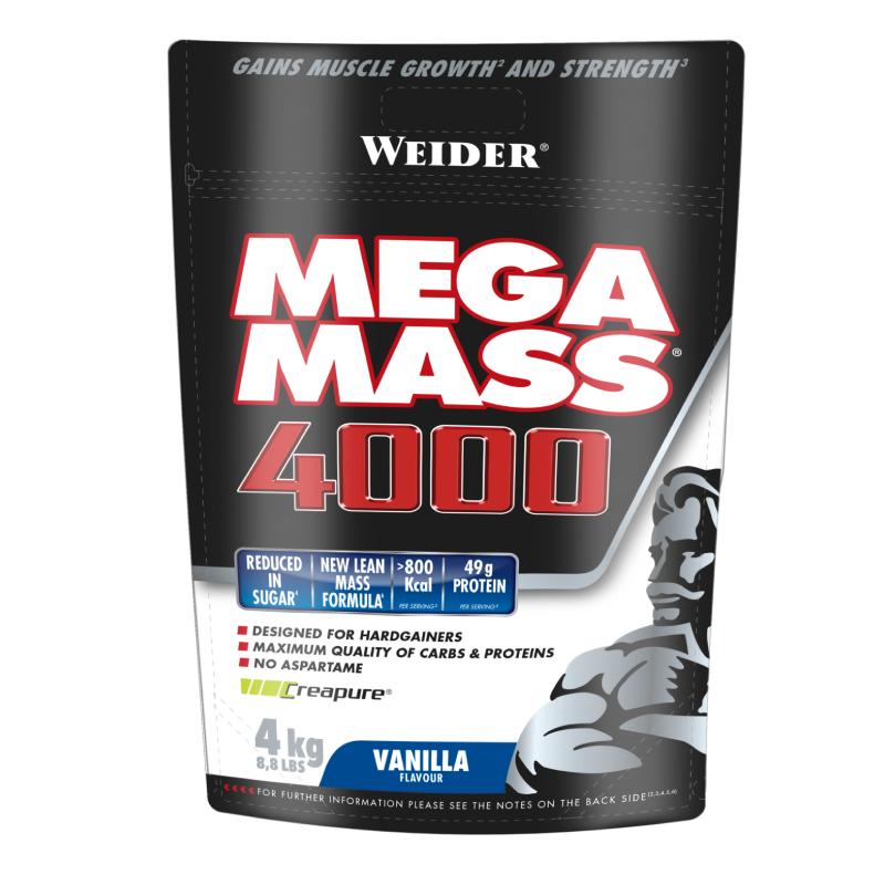 Weider Mega Mass 4000 4 KG - Vanilla