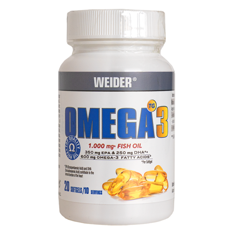 Weider Omega 3 Premium Fish Oil with Vitamin E 90 Softgels