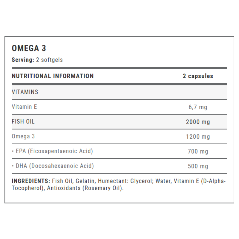 Weider Omega 3 Premium Fish Oil with Vitamin E 90 Softgels Best Price in Abu Dhabi