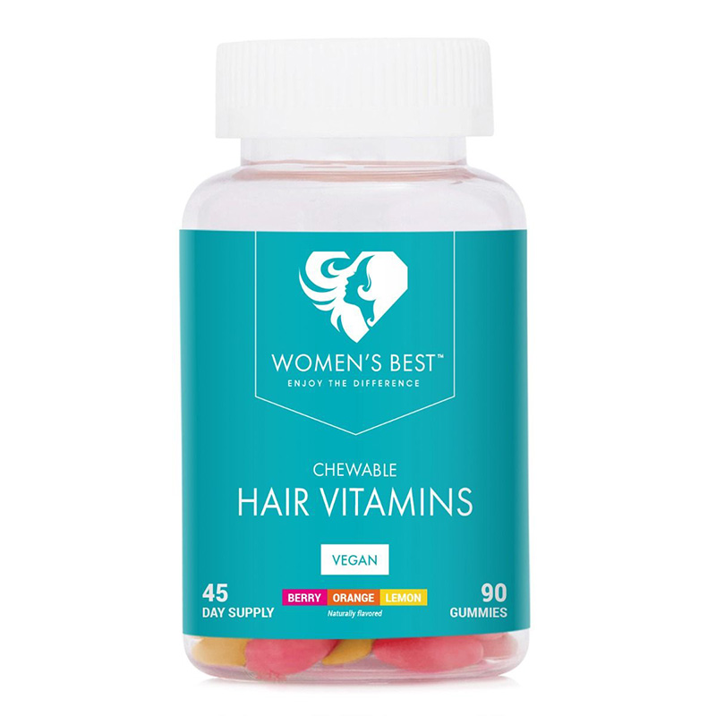 Womens Best Chewable Hair Vitamins 60 Gummies