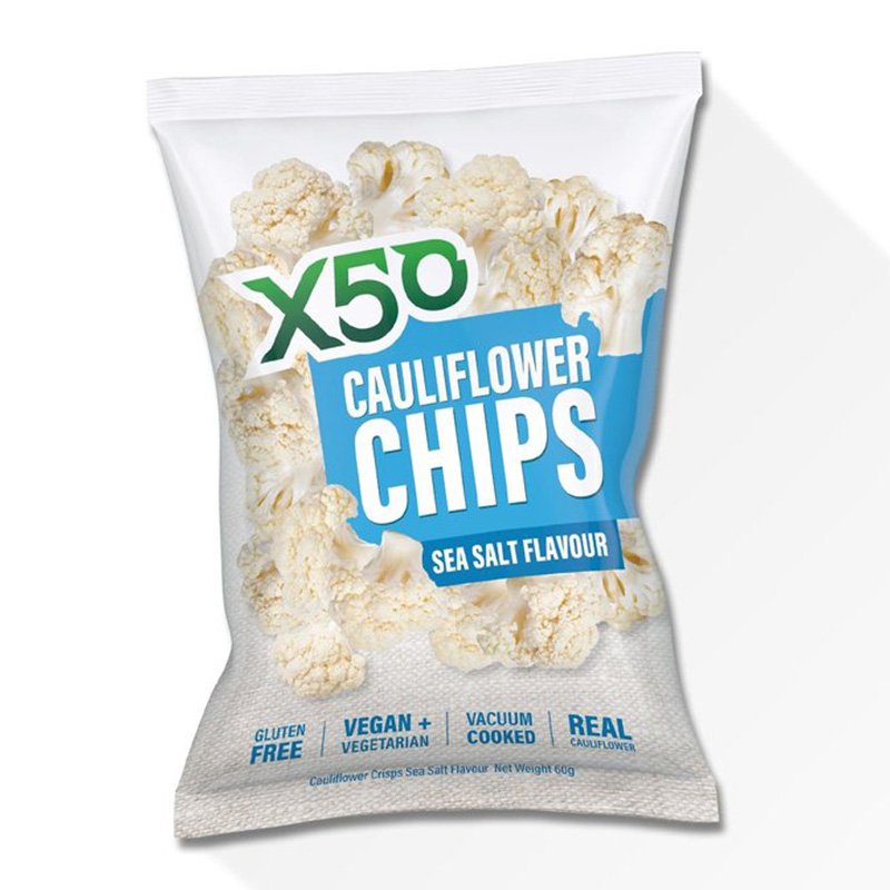 X50 Cauliflower Chips Sea Salt 60g Best Price in UAE
