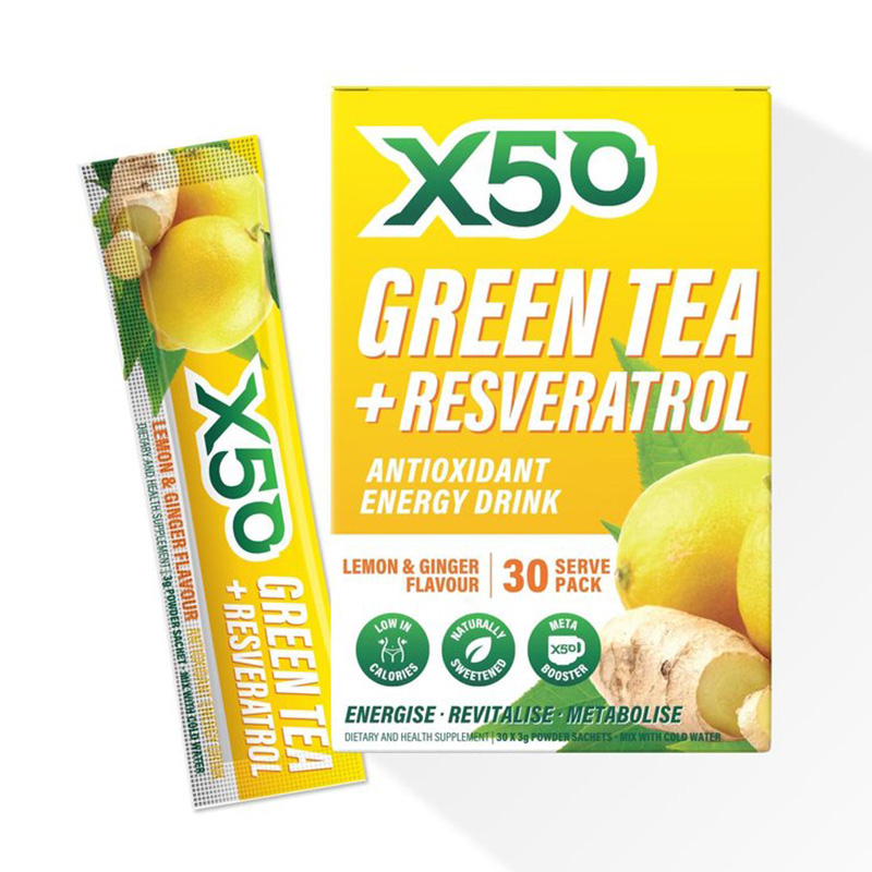 X50 Green Tea Lemon and Ginger 30 Serving