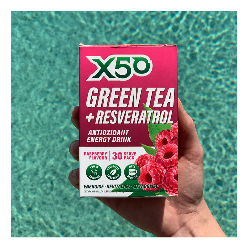 X50 Green Tea Raspberry 60 Serving Best Price in Dubai