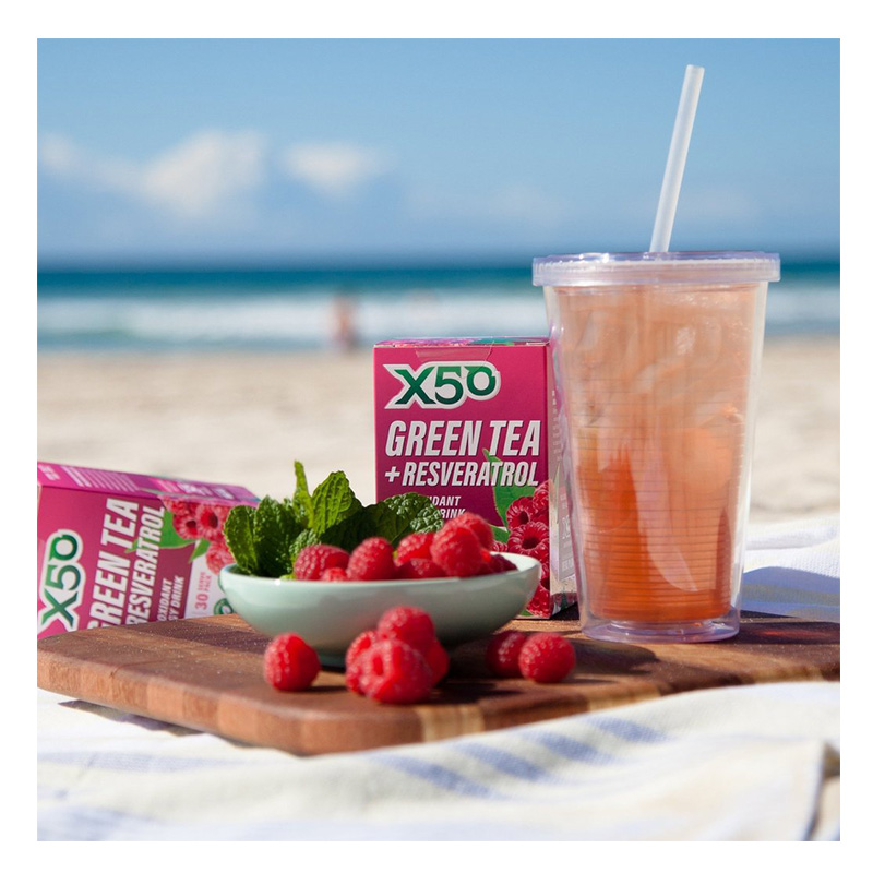 X50 Green Tea Raspberry 60 Serving Best Price in Abudhabi