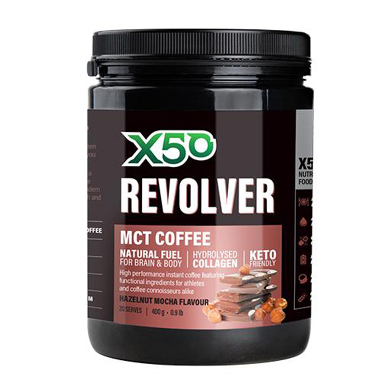 X50 Hazelnut Mocha Revolver MCT & Collagen Coffee Best Price in UAE