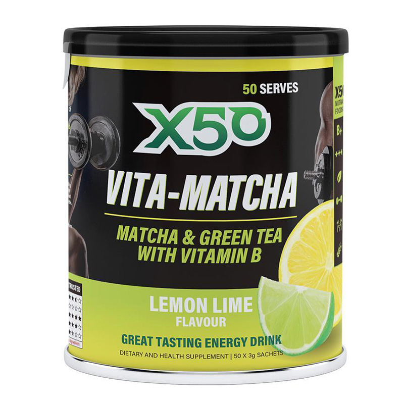 X50 Lemon Lime Vita - Matcha Energy Drink