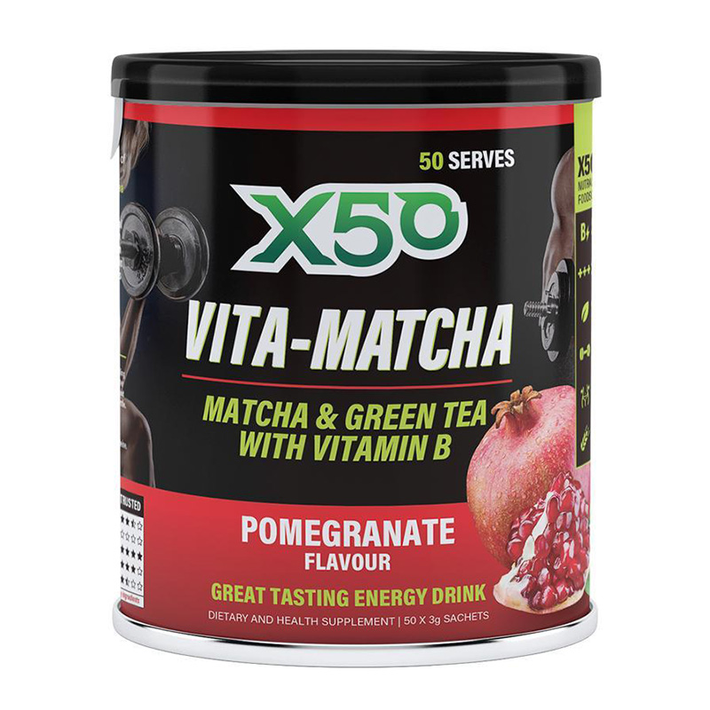 X50 Pomegrante Vita - Matcha Energy Drink