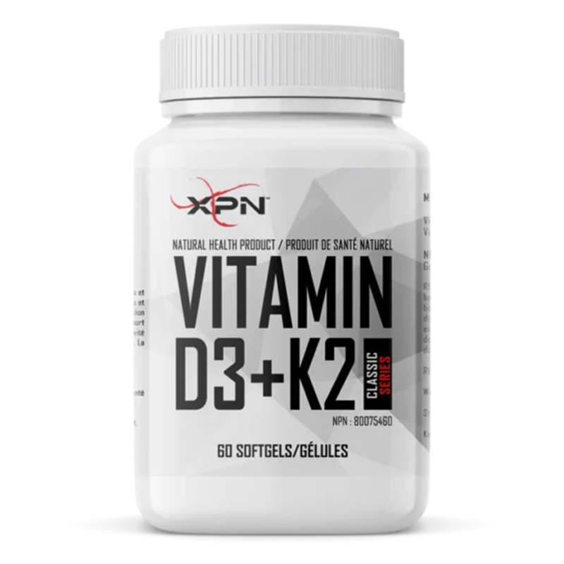 XPN Vitamin D3 + K2 60 Softgels